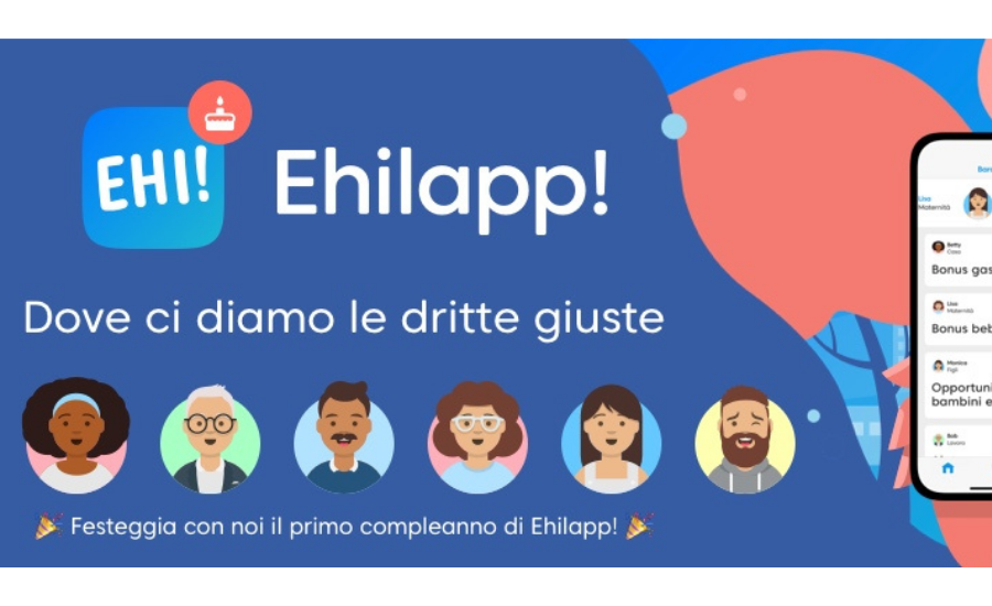 rappresentazione avatar per primo compleanno Ehilapp!