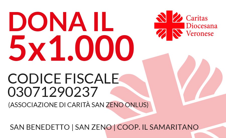 5X1000 a Caritas Diocesana Veronese