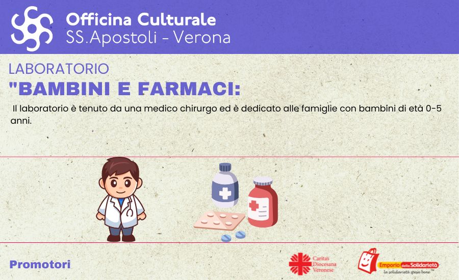 Officina culturale S Apostoli - laboratorio farmaci bambini