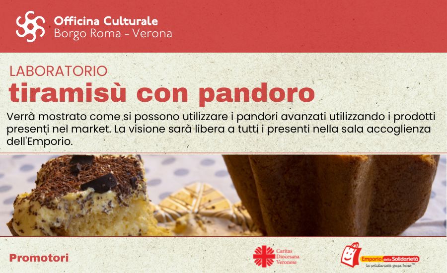 Officina culturale Borgo Roma - laboratorio tiramisù con pandori