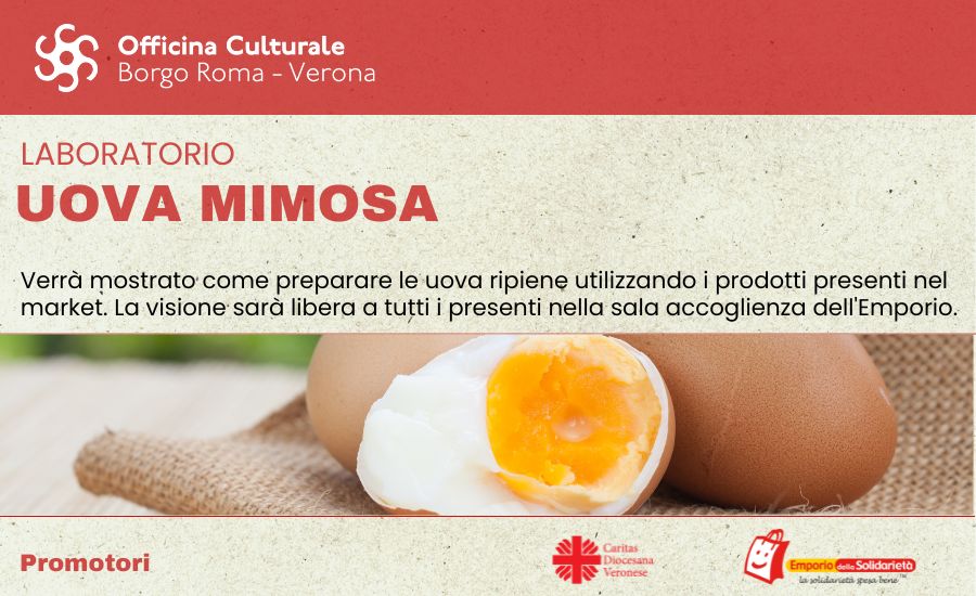 Officina culturale Borgo Roma - laboratorio uova mimosa
